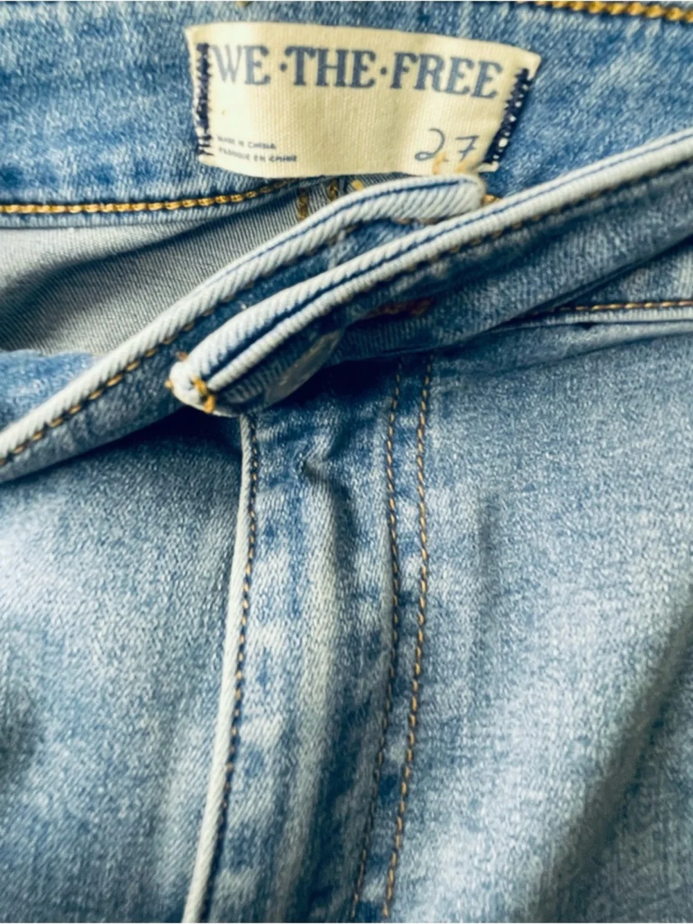 Free People- Just Float On Flare Jeans In Light Wash - Picture 6 of 8